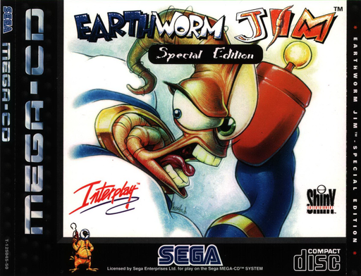 Earthworm Jim - Special Edition (Europe) Sega CD Game Cover